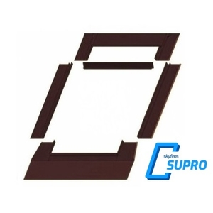 Lemování SUPRO | typ F - profilovaná krytina | 78 X 118 cm | barva hnědá RAL 8019
