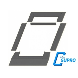 Lemování SUPRO | typ F - profilovaná krytina  | 78 X  98 cm | barva šedá RAL 7043