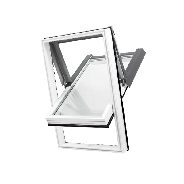  Střešní okno SKYLIGHT |  55 x 98 cm | interiér bílý - exteriér šedý RAL 7043