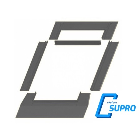 Lemování SUPRO | typ F - profilovaná krytina  | 55 X 78 cm | barva šedá RAL 7043