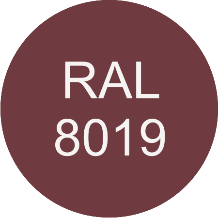 Barva hnědá RAL 8019